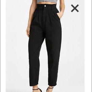 Simons loose black jeans high waisted size: small, New